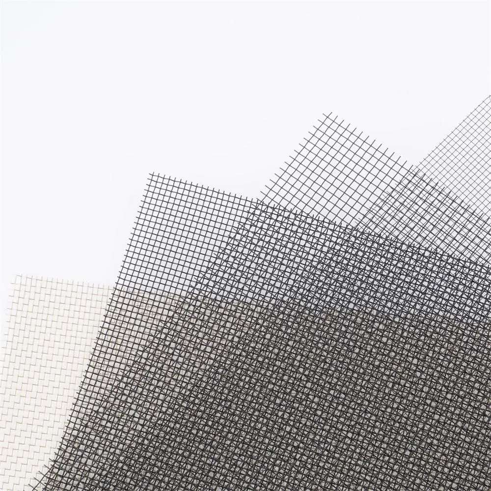 Black Aluminum Mesh Security Mesh Net Anti Fly Birds Mosquito Insect Door Window Windows Screen Aluminum Net Roll