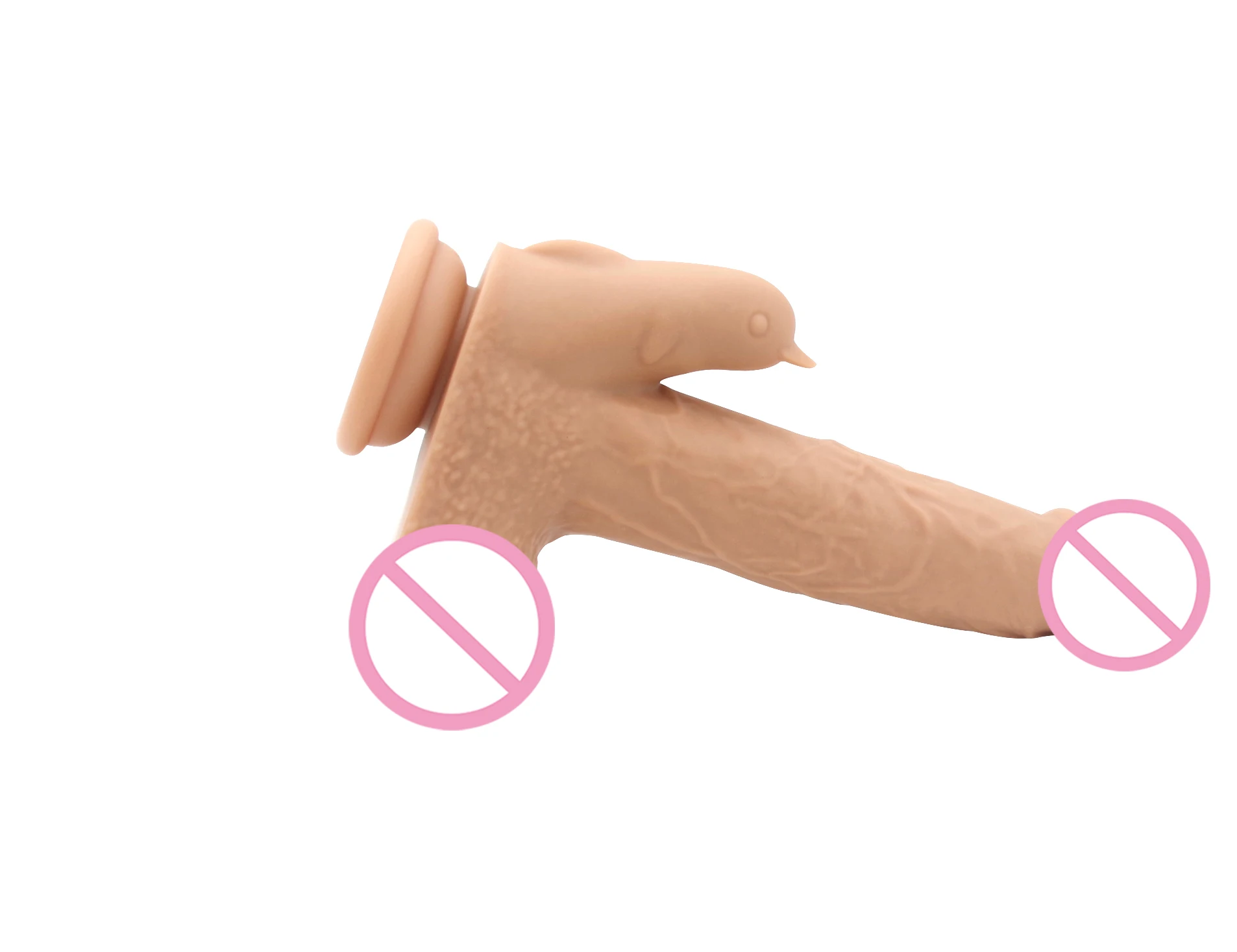
wholesale Free Sample Realistic Silicone Penis Big Soft Telescopic Rotating Dildo for Women Adult Sex Toys 