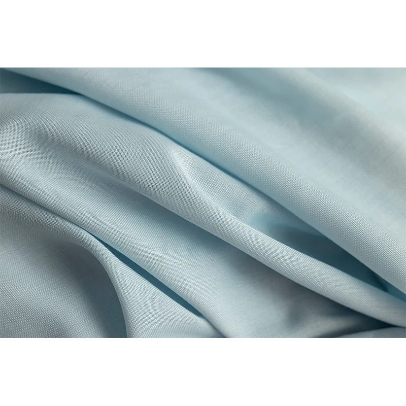 Wholesale Solid European Custom Ready Made Visco And Linen Curtains Fabric