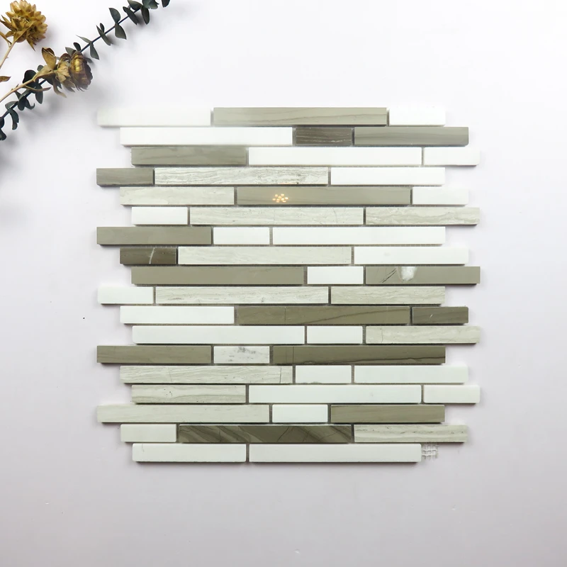 Good price Tumble Backsplash Kitchen Marble Mosaic Tile