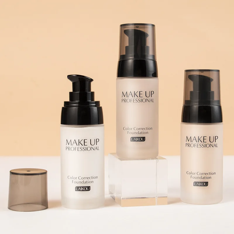 LAIKOU 3-color Liquid Foundation Concealer Makeup Cosmetics Moisturizing Foundation Makeup BB Cream No Easy fade Makeup