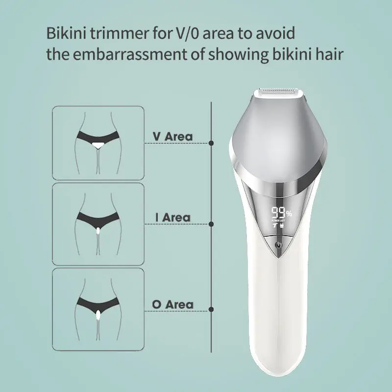 Lanumi 727 7 in 1 Grooming Kit epilator for women lady shaver washable Lady Care bikini body face hair removal shaver for women