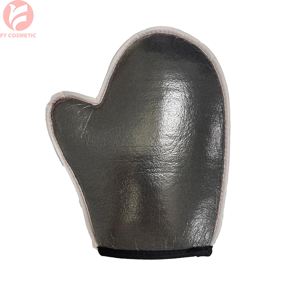 Microfibre Soft Tanning Lotion Mitt Gloves Kit Set Elastic Wrist Sunless Spray Self Tan Mitt Applicator With Thumb Supplier