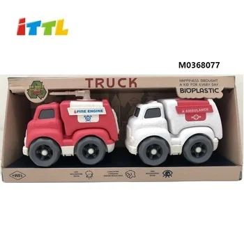 Оптовая продажа пожарная машина и скорая помощь с бесплатным колесом для раннего развития