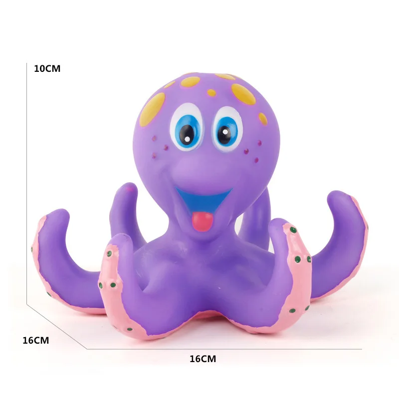 Funny octopus for kids to play into water bathing shower toys plastic funny bath toy octopus