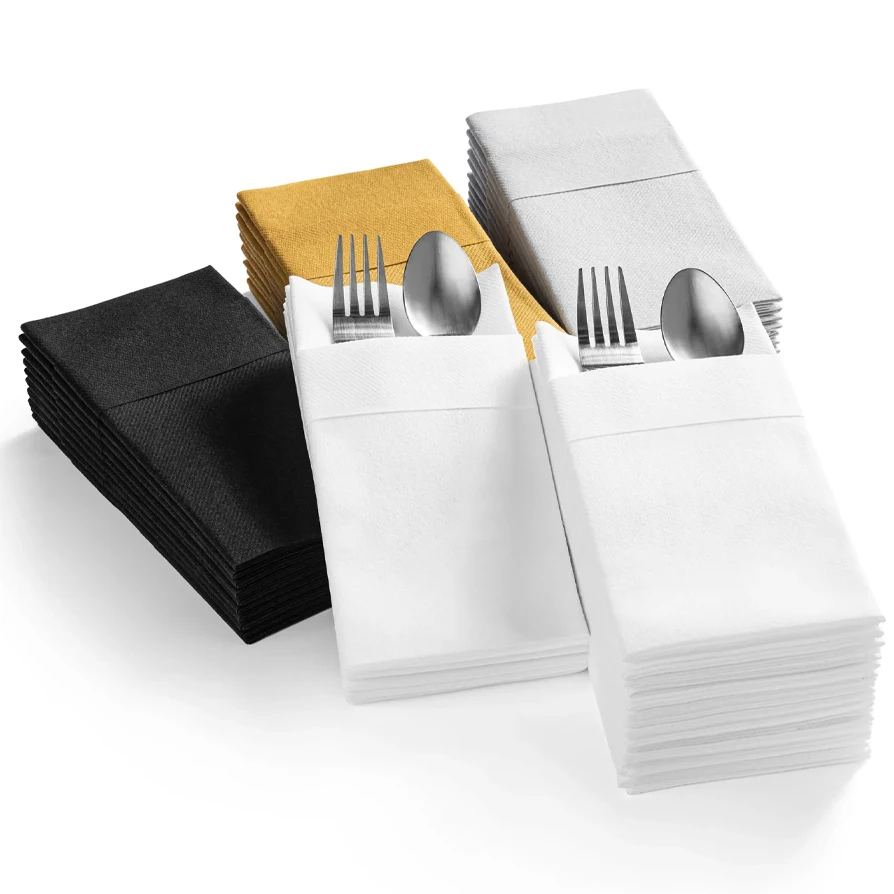 Biodegradable Printing Napkins Custom Printing Airlaid Napkin Linen Feel Like Napkin
