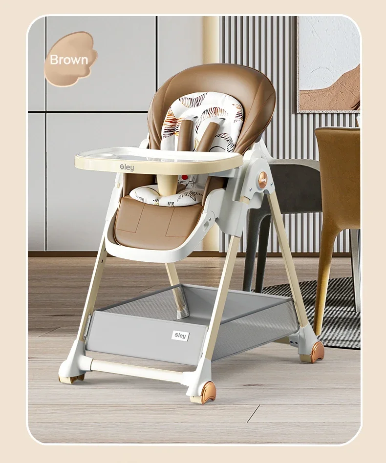 High Chair For Baby Feeding Chinese Factory Made  Chair Light Weight Baby Feeding High Chair With Wheels