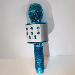 Top Seller Portable Wireless Karaoke 2 in 1 Multifunction Wireless Microphone and Speaker bling Microphone