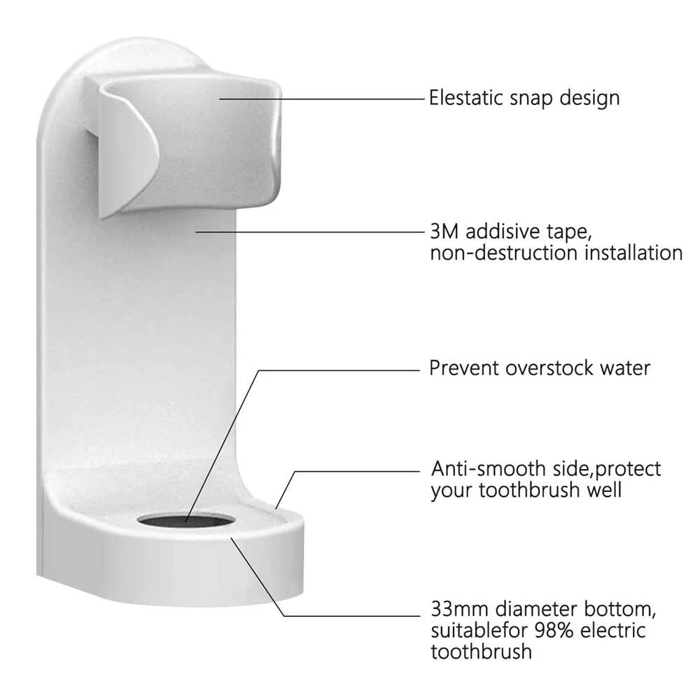  Amazon Best Selling Safe and ABS Plastic Electric Toothbrush Heads Holder for