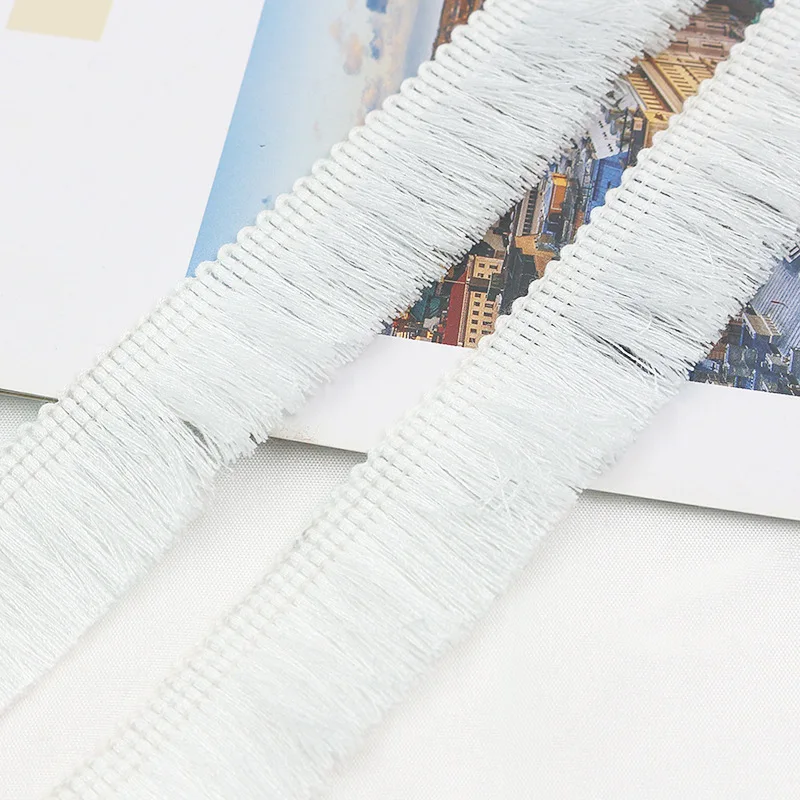 Factory Custom 2.5cm Multi-Color Polyester Trim Fringe Tassel Fringe Trim Garniture Trimming for Curtain