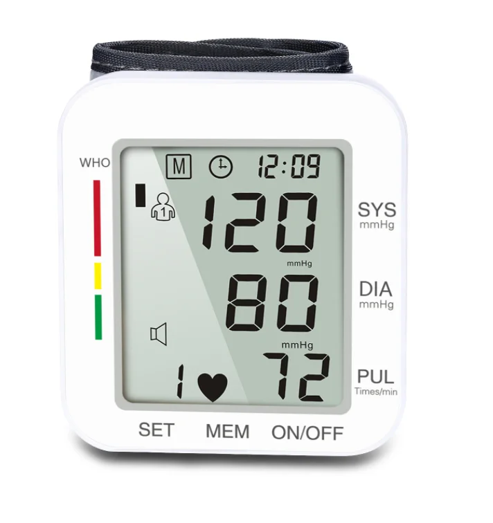 The latest digital wrist sphygmomanometer pulse rate heart rate meter instrument medical equipment sphygmomanometer