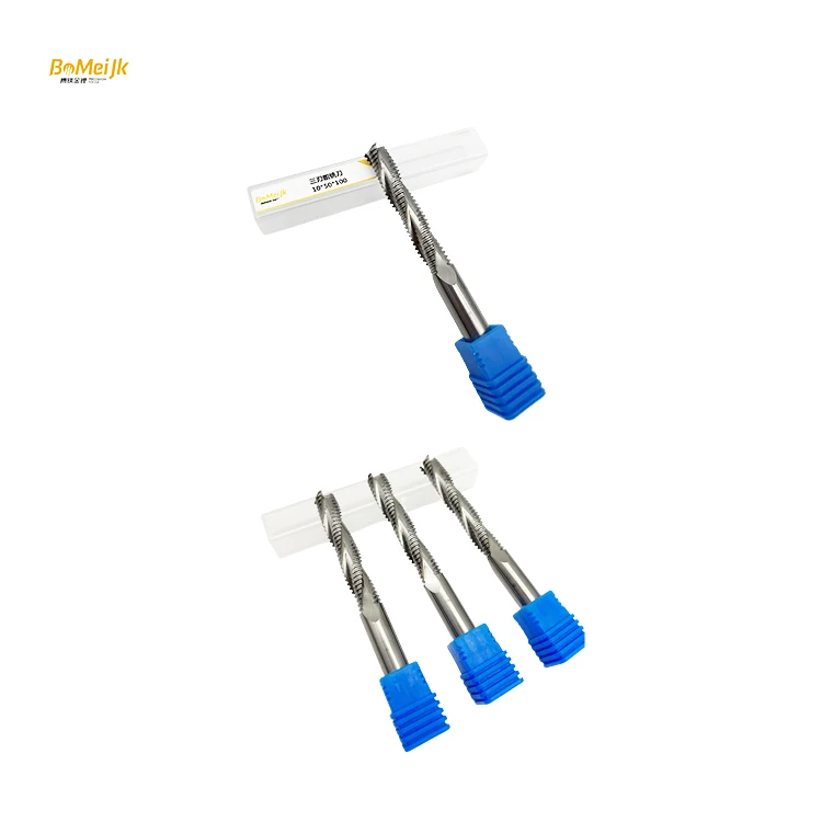 Solid Carbide Three-Blade Rough Woodworking Milling Cutter For Cnc Tools