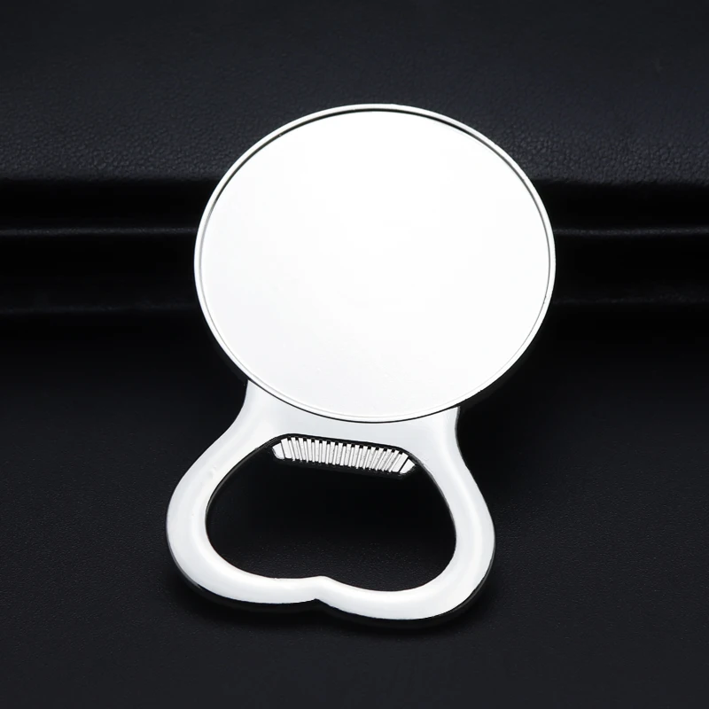 Xun Xin Hot Selling Sublimation Blank Customized Fashion Metal Decoration Beer Bottle Opener Keychain Refrigerator Magnet