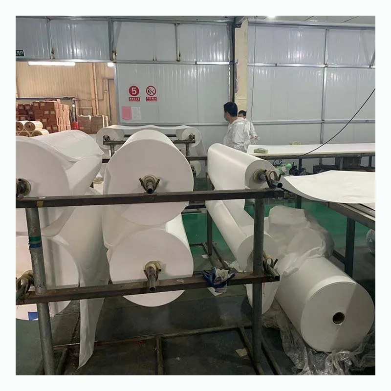 Factory wholesale price waterproof breathable white pe film laminated non-woven fabric roll