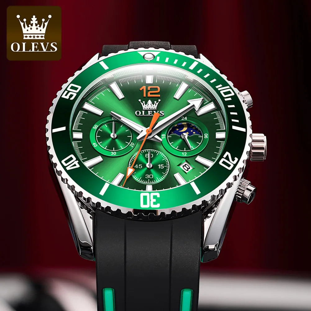 OLEVS 9916  Watches Custom Logo  Small Order Large Dial Date Men Luxury Brand  Sports Quartz Wrist Watch