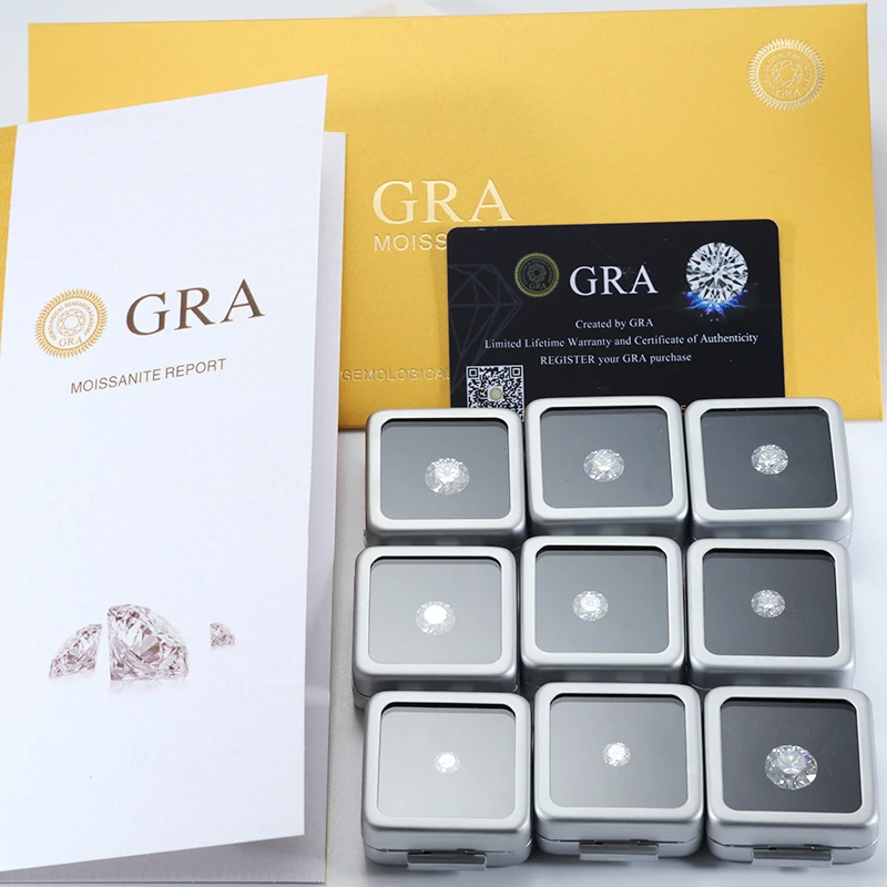 Wish Moissanite Low MOQ Сыпучие камни из муассанита драгоценные 1 2 3 4 5 карат оптовая продажа