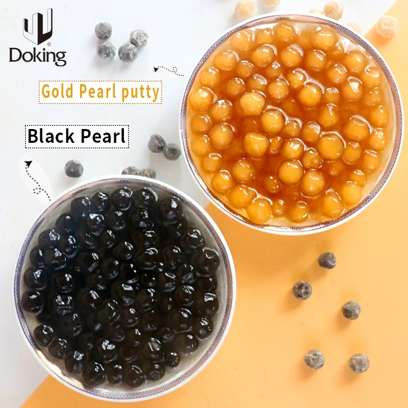 TOP  Tea Supplier  Doking  sell directly quick cooking just 2 minutes tapioca black pearl for beverage