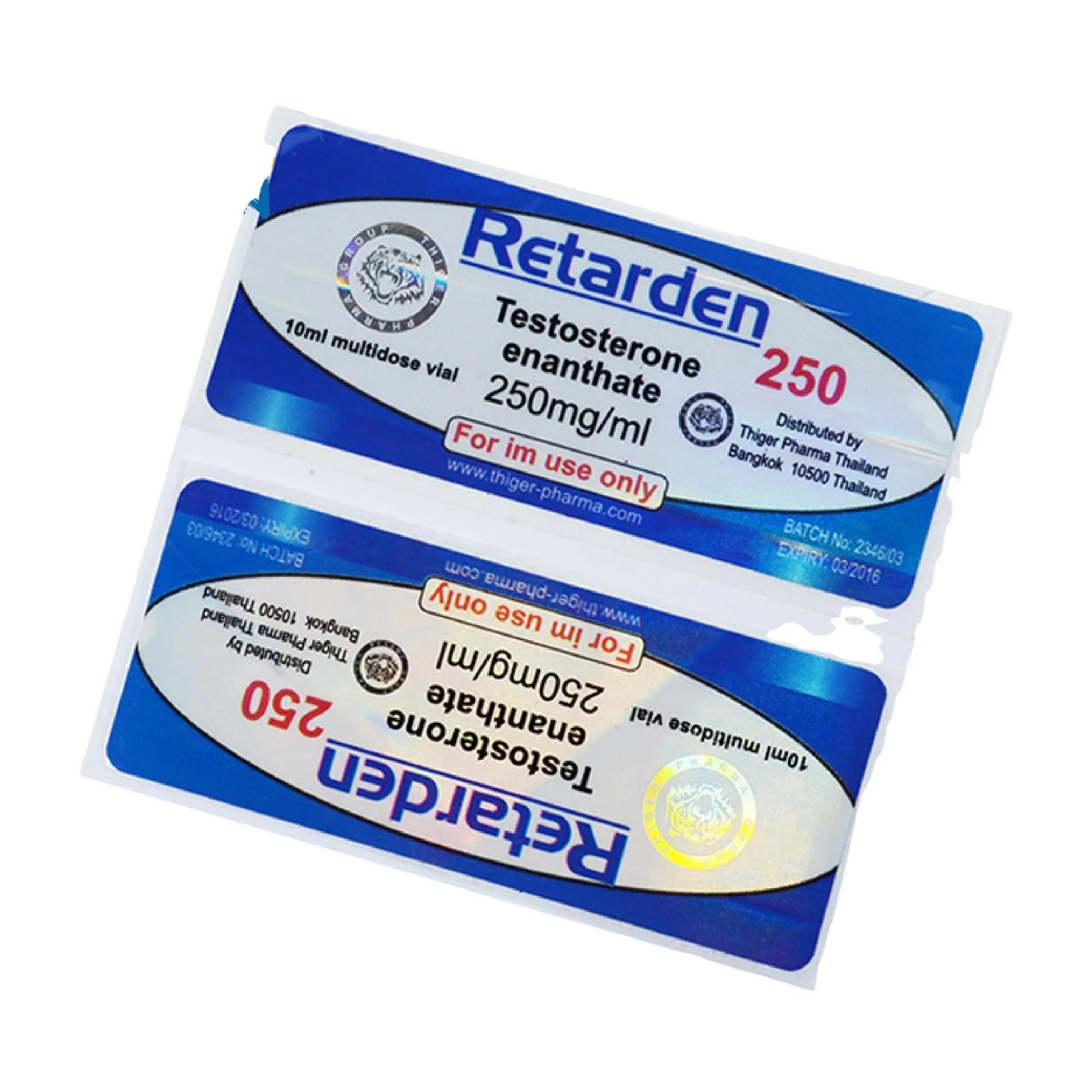 Brand name pharmaceutical oral INJECTABLE 10ml vial steroid label