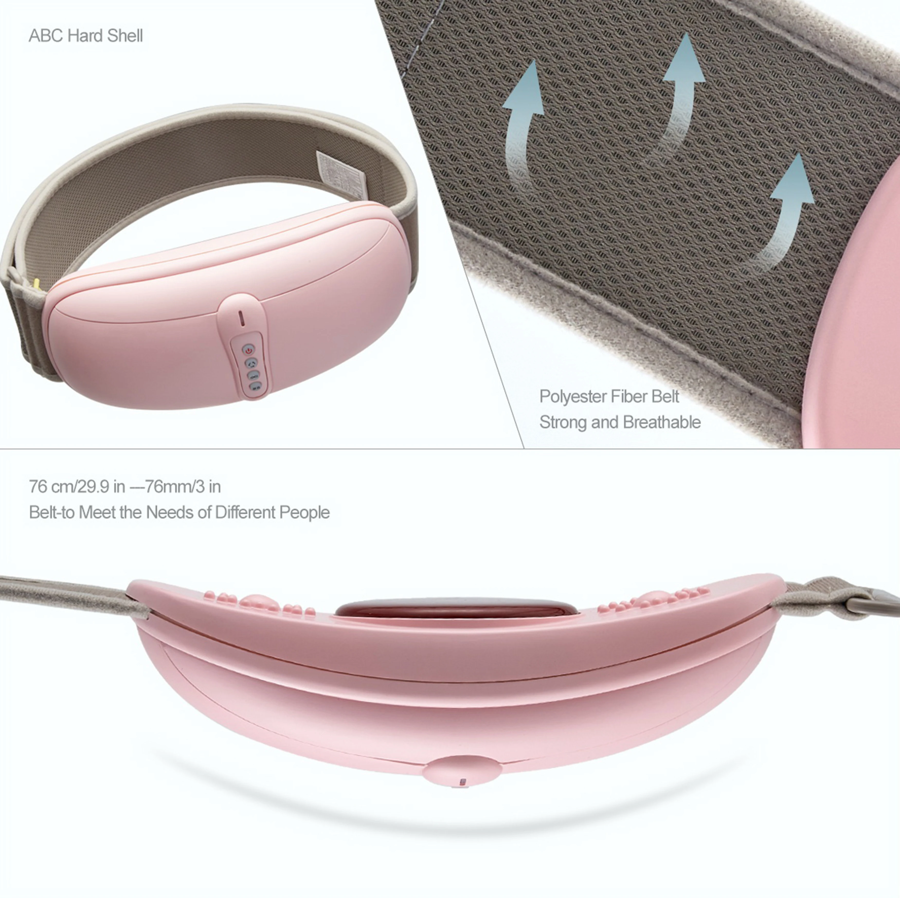 High Sales Belly Fat Burner Rechargeable Slimming Warm Massager Waist Belt