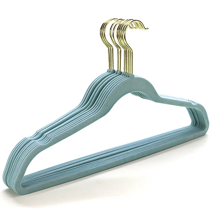 CHARISMA Velvet Hangers With 360 Swivel Gold Hook Non-Slip Coat Hangers Space Saving Sturdy Durable Modern Clothes Hangers