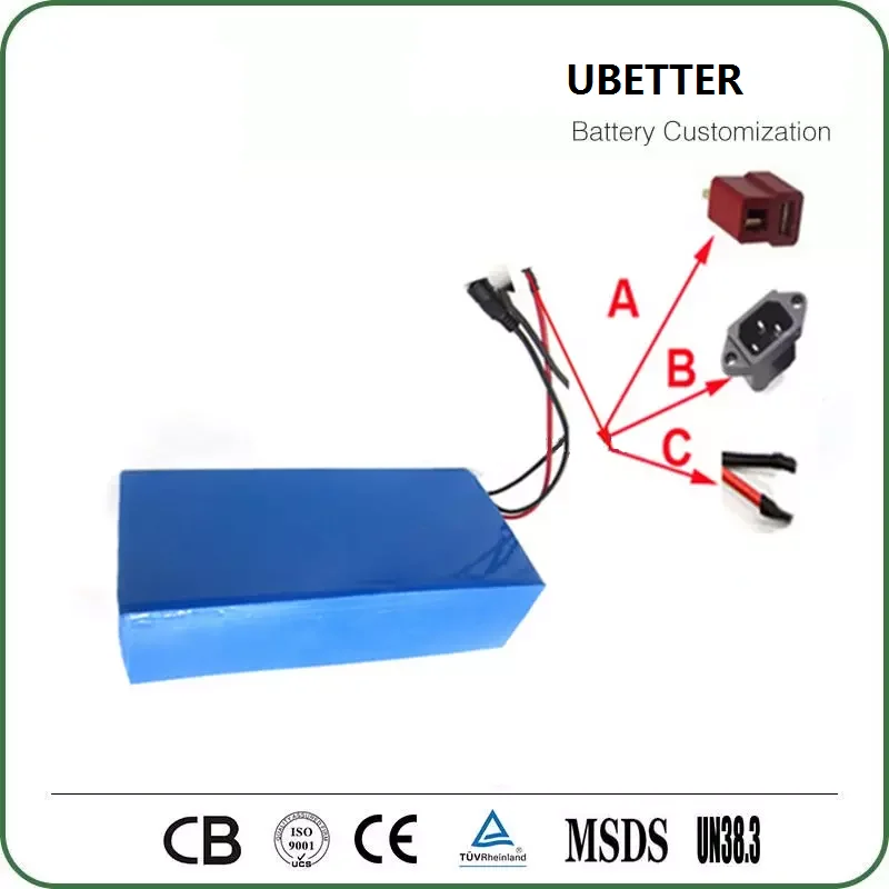 Rechargeable Lifepo4 lithium  12v 24V 36v 48V 52v 60V 72V 80V   OEM High Capacity battery Pack for scooter  ebike  golf car  rv