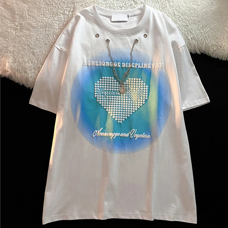 Manufacturer Custom Y2K Oversized 260 Gsm Pour Hommes Graphic Foam Machine T Shirt Men Tshirt For 3D Puff Print T-Shirts