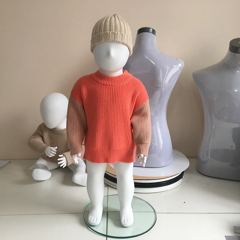 Spring winter baby knitted colorful  jumper girls sweater