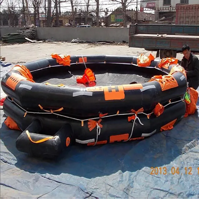SOLAS LSA Standard Open Reversible Inflatable Life Raft for 50 Person 65 Persons