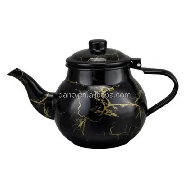 SauArabia Style Custom Color kitchenware Enameled Teapot Suitable for Gas Stove and Induction Cooker