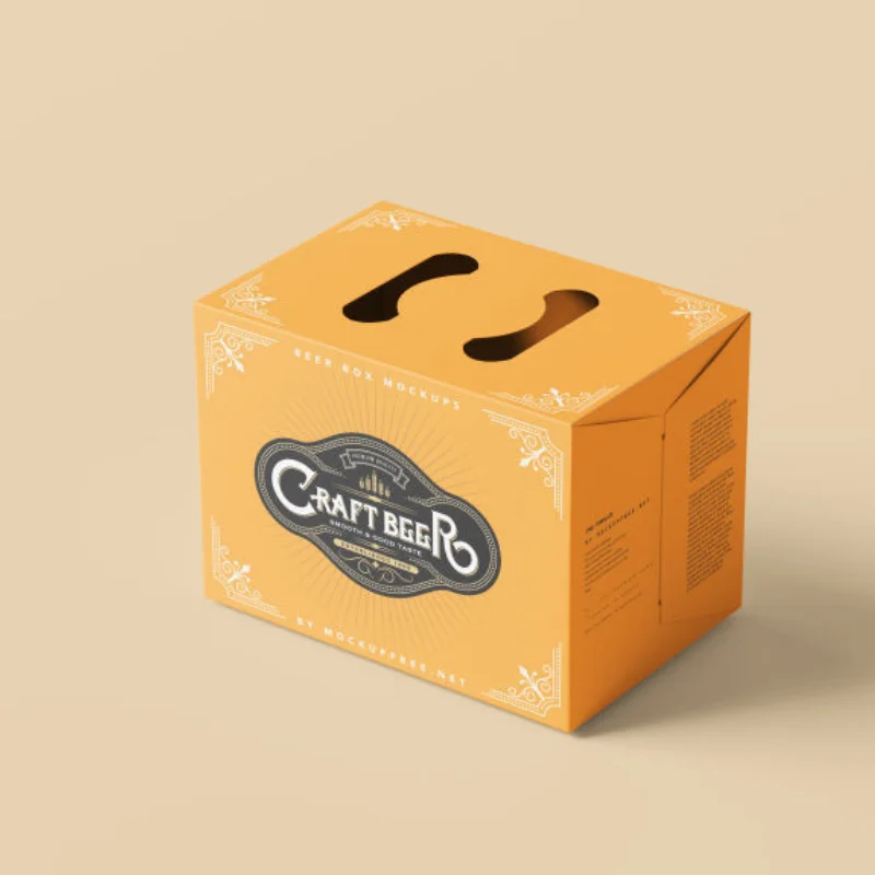 Custom High Quality Paper Packaging Beverage Shipping Colored Corrugated Carton Wholesale 24 Bottle Beer Box Packaging