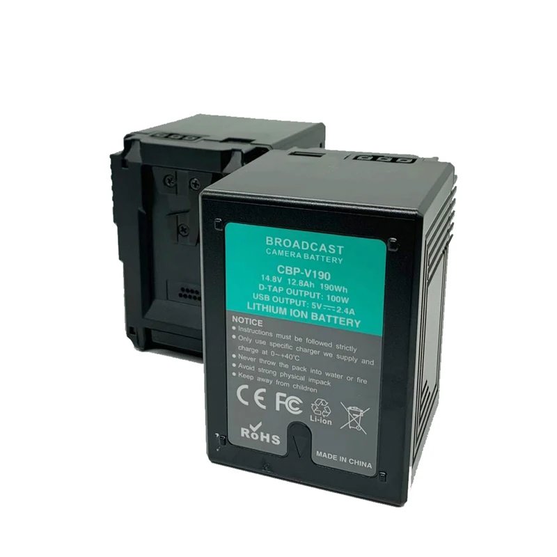 High Capacity 16.8V 13200mAh 190Wh V mount V Lock battery For Sony Camcorder Video Camera DC D-Tap USB Output To America