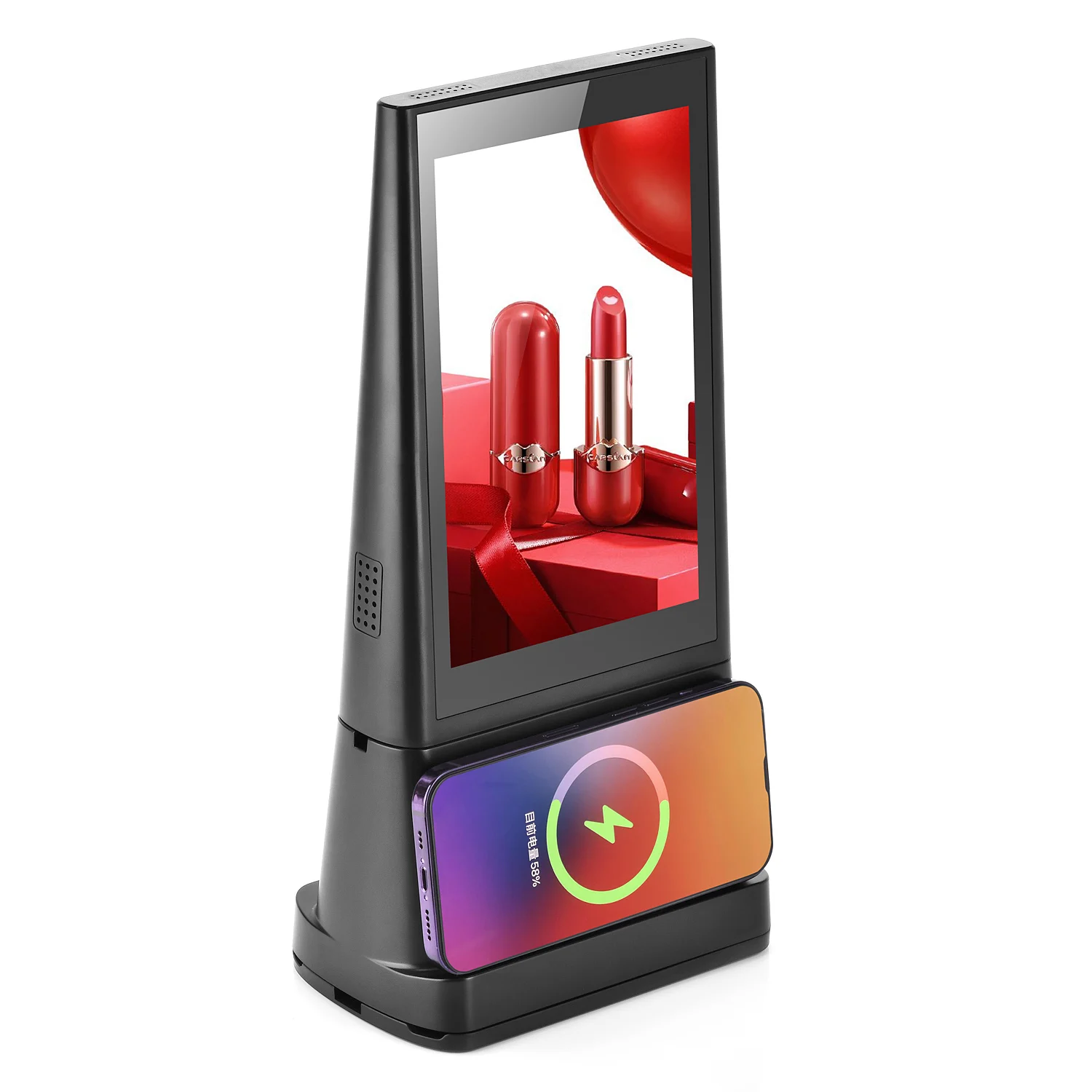 New table top video image double lcd touch screen tablet menu advertising display media player small digital signage