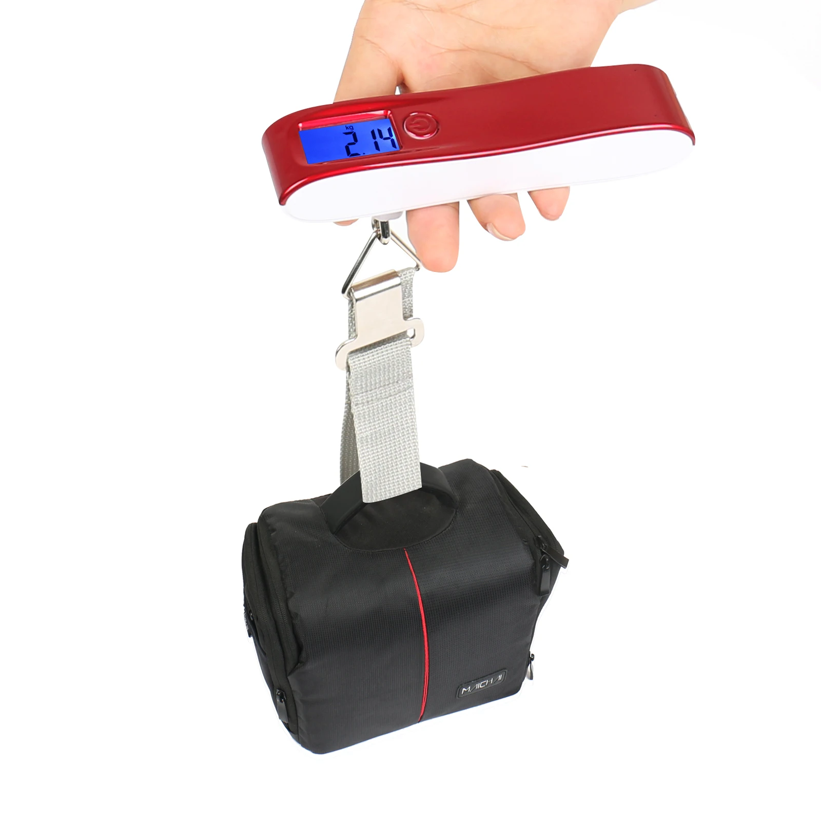 New Balance 18650 Battery Bag Weight Machine Luggage Strap with Scale 50kg LCD Display Portable