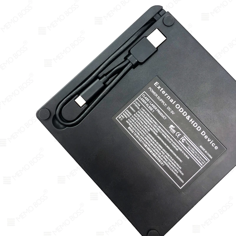 Memoboss Type-C USB 3.0 External DVD Drive RW CD Writer Burner Reader Player Optical Drive For Laptop PC DVD Player