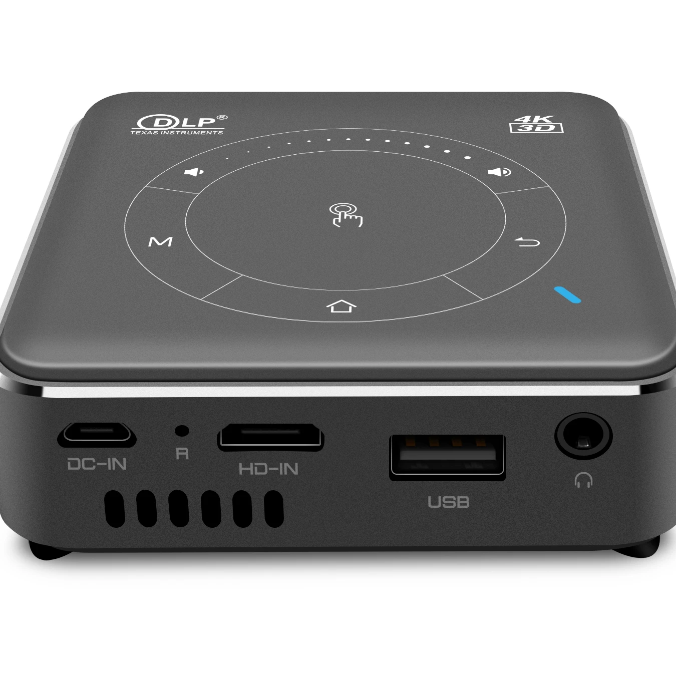 2021 OEM 16GB Smart Android 9.0 Wifi USB DLP 3D Mini Pocket  4K Projector Suitable for home theater,support Airplay/MiraCast