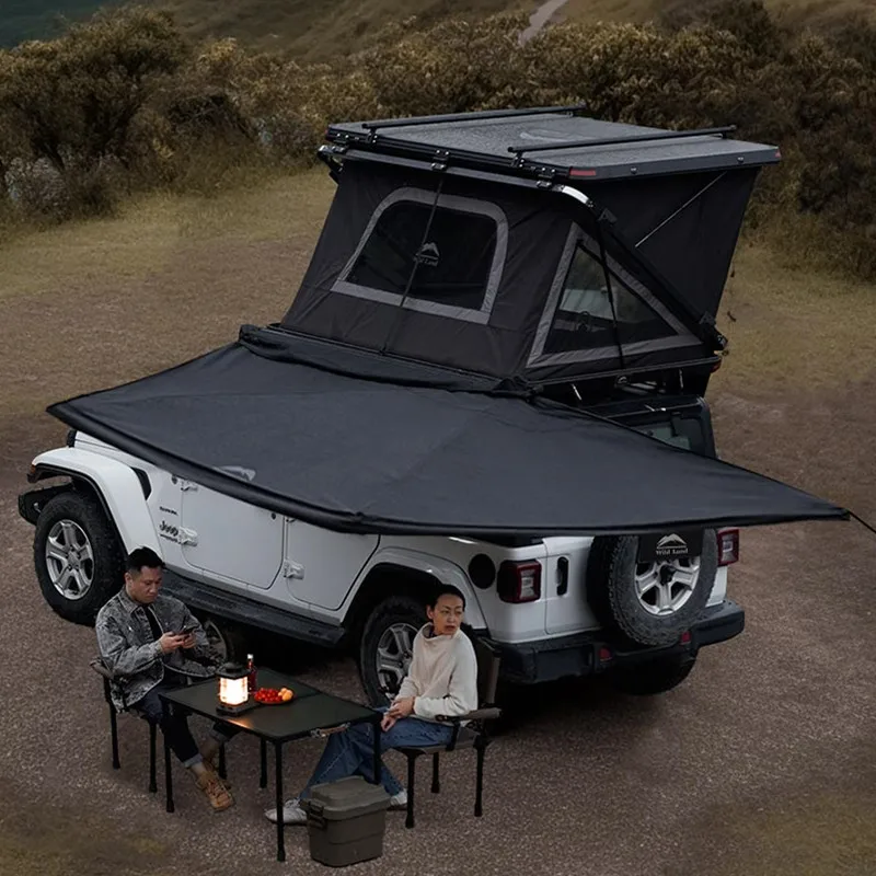 Waterproof Awning Freestanding 4x4 Vehicle Awning Roof Top Tent Car Side Sunshade Tent 4wd Foxwing Rear for SUV Trailer Trucks