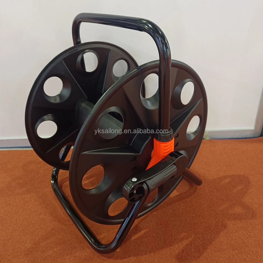 Iron Bracket 40m 50m 60m Hose Reel Trolley Cart Garden Hose storage Holder
