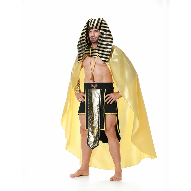 Halloween Costume Adult Egyptian Costume Cosplay Male Egyptian Pharaoh Costume