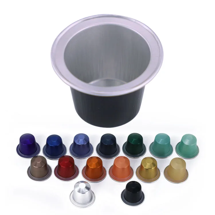 Многоразовые 37 мм капсулы для кофе Nespresso из алюминиевой фольги с