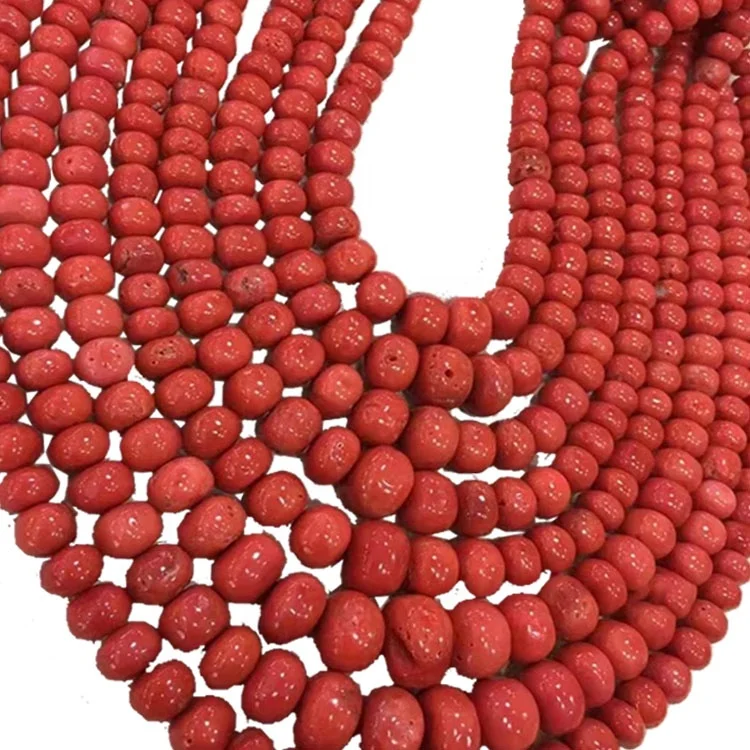 Natural red coral jewelry color raceme hot selling gem wholesale coral beads of any shape