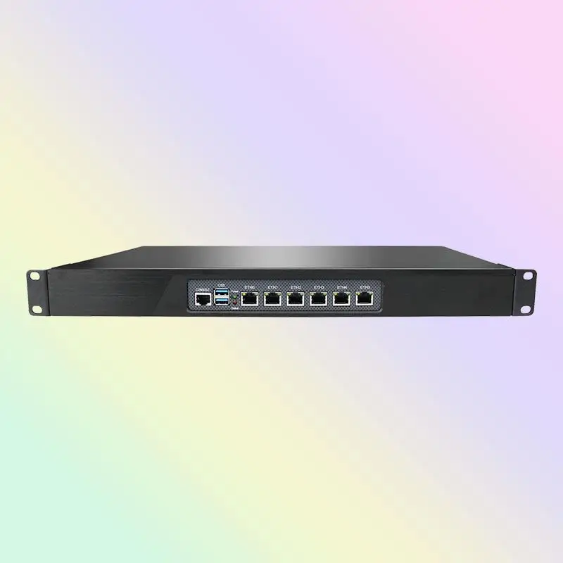 BKHD N5105 1U 6 i225 2.5G Lan Soft Router Barebone Linux X86 Security Enterprises Hardware Wifi Firewall Router Appliance