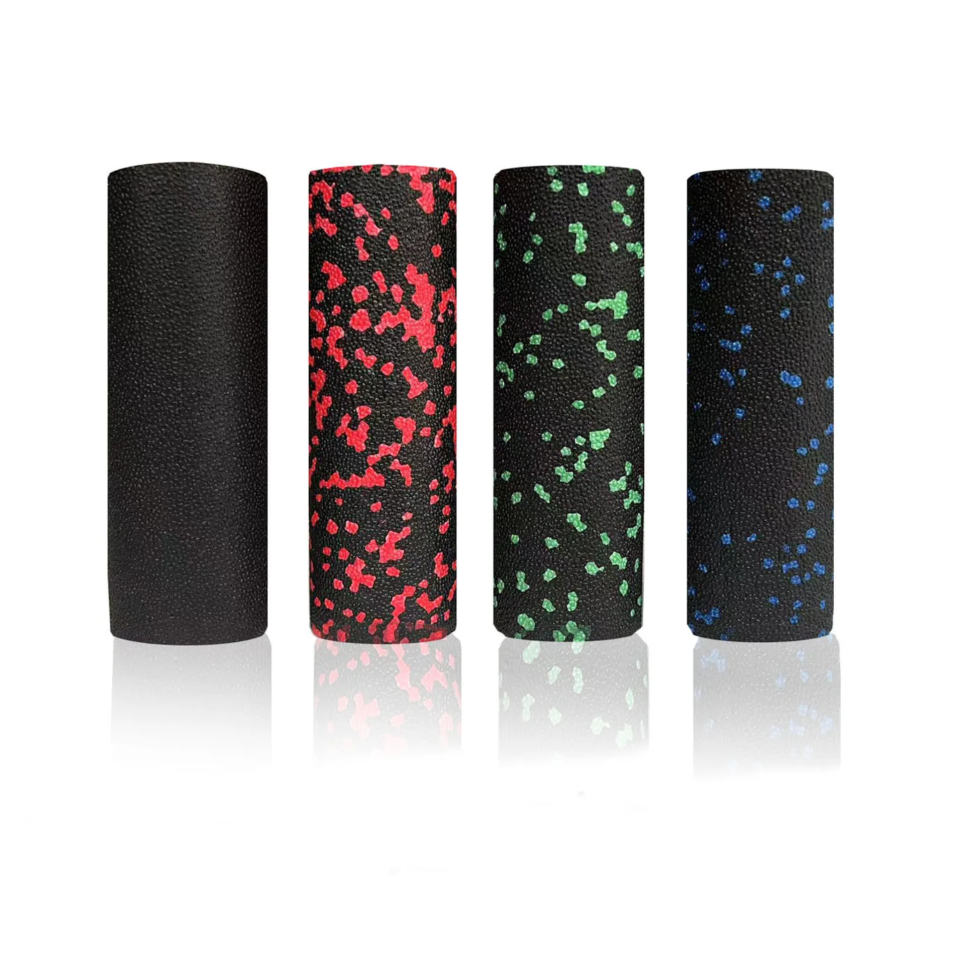 Retractable Athletic Foam Roller Bundle with Wavy Chirp Design, Blue EPE Foam for Back Massage and Personalized Options