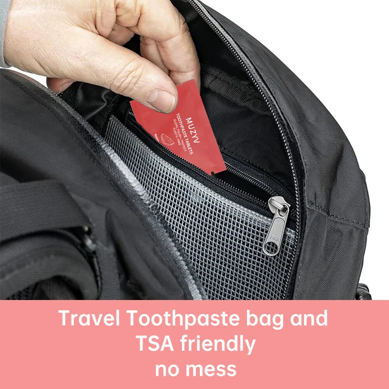 OEM hotel airline tablet toothpaste oral natural hydroxyapatite chewable toothpaste tablets