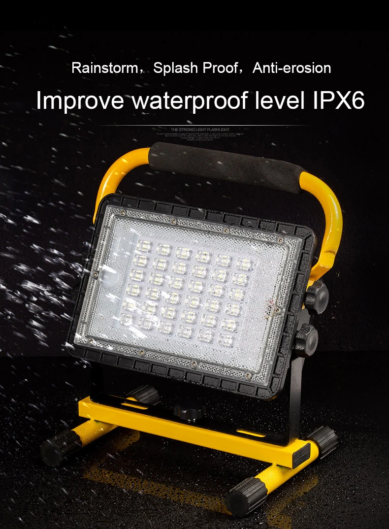 Outdoor Powerbank Solar 4 Light Mode 20800Mah Battery Rechargeable Cob Magnetic Slim Car Work Light Led Worklight