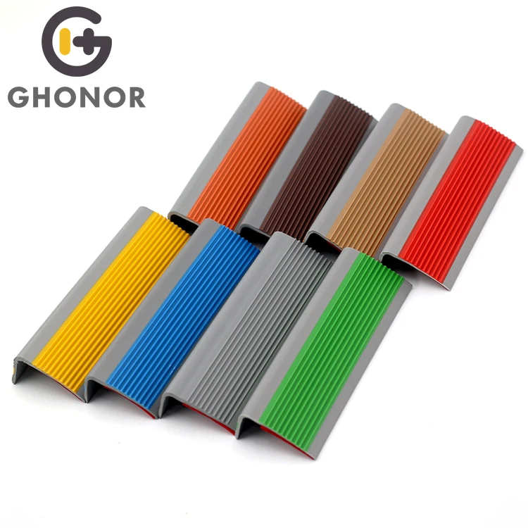 Wholesale Grey Bullnose Round Corner Edge Tiles Stair Nosing Plastic PVC Porcelain Ceramic Tile Trim For Tile Stairs