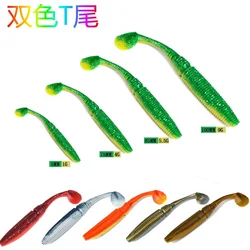 Two-color soft worms 5 7.5 8.5 subgrain fishing sea fishingSoft bait