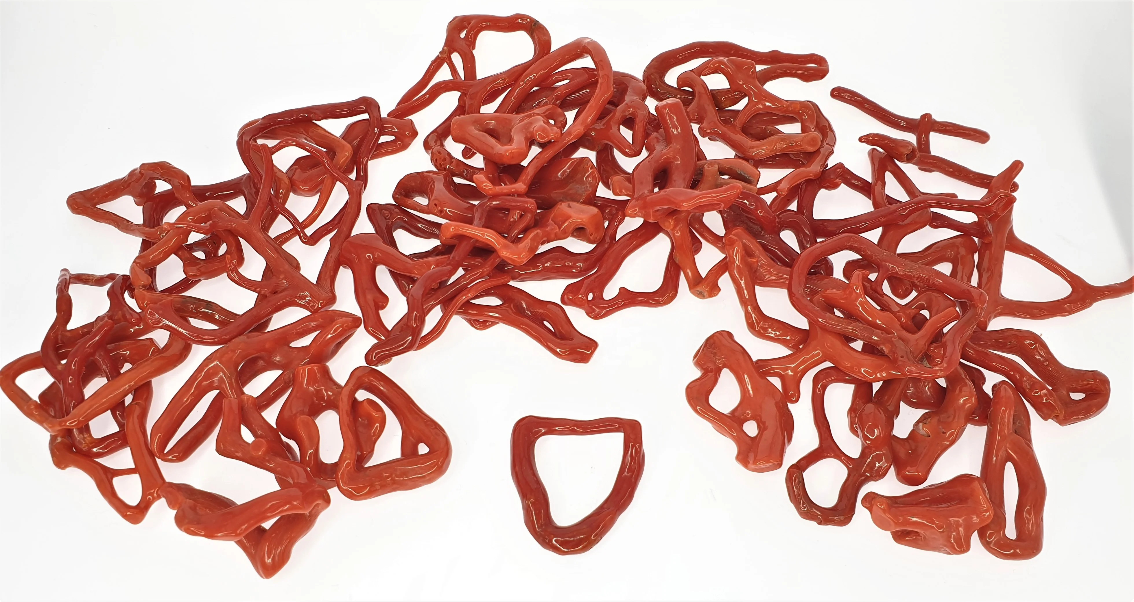 BEST SELLING,RINGS and Pendant Making Natural RED CORAL Branch ROUNDISH Natural HOOP AA GRADE 2.5 to 3.5 CM 25MM to 35 MM