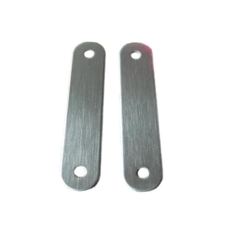 Custom Anodized Blue Black 2mm Thick Aluminum Name Plates Tag With a Hole
