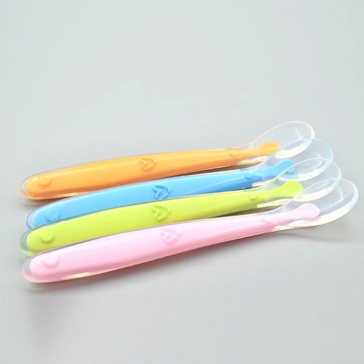Bpa Free baby spoon and fork 100% food grade silicone spoons
