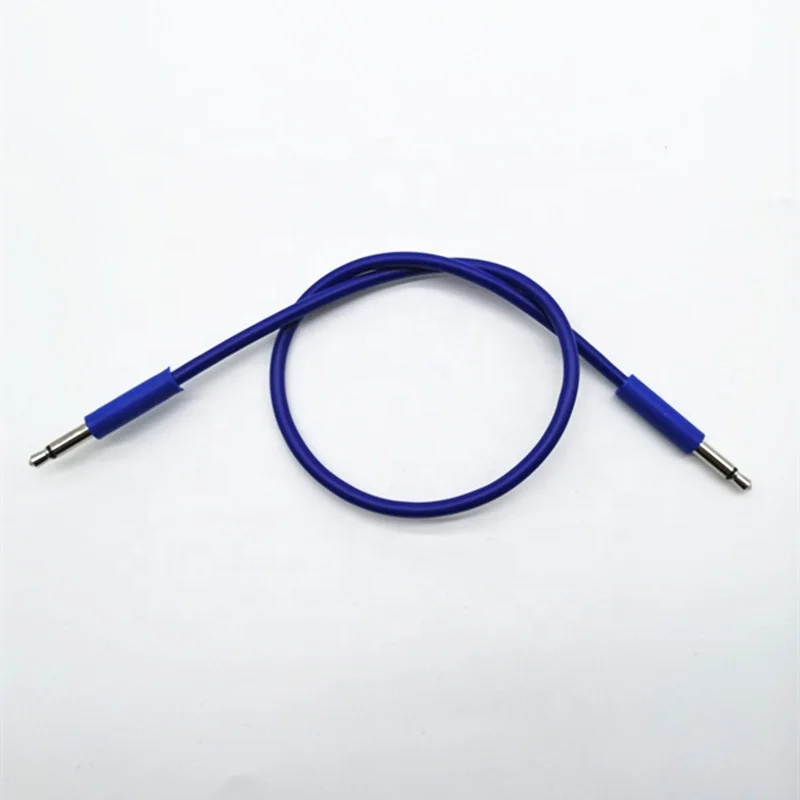 Multi-Colored TPE thin cable  3.5mm mono patch TPE cable  for eurorack modular synthesizer audio cable